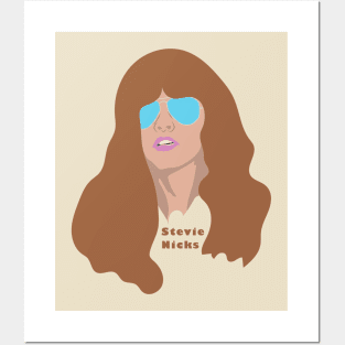 Stevie Nicks Retro - Young Mystic FanArt cartoon illustration Posters and Art